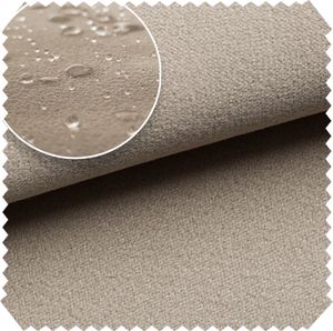 novely® TRITON - Microfaser Velours in Wildleder-Optik - Wasserabweisender Möbelstoff - Pflegeleichte Meterware 1lfm - Farbe: 03 Milchkaffee