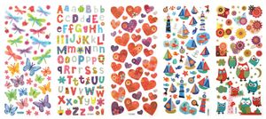 folia Glitzer-Sticker "Dekozauber" 100 x 230 mm 5 Blatt