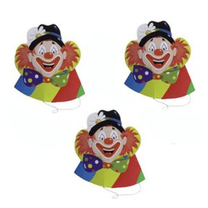 Papstar Partyhüte "Clowngesicht", 30 Stück
