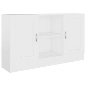 vidaXL Sideboard Weiß 120x30,5x70 cm Holzwerkstoff