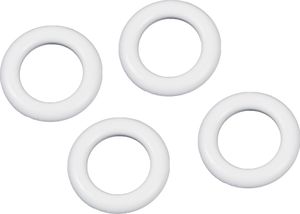 Griffloch-Ringe aus Kunststoff für alle Ringbücher, Ordner und Stehsammler aus PP-Hartfolie (1,2-2,0mm) Weiß