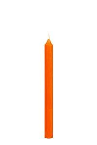 duchgefärbte Stabkerzen Orange 18 x Ø 2,2 cm, 10 Stück, er Abbrand, ruß- und raucharm, deutsche Markenkerzen