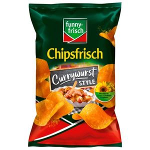 funny frisch Chipsfrisch Currywurst Style Kartoffelchips 150g