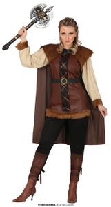 Wikinger Kostüm für Damen, Größe:M