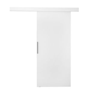 Mirjan24 Schwebetür Rubi I, Stilvoll Zimmertür, Praktisch Wohnzimmer Tür vom Hersteller (Farbe: Weiß)