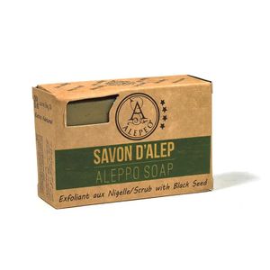 Alepeo Aleppo Seife mit 8 % Schwarzkümmelsamen im Doppelpack 2 x 100 g