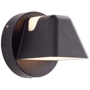 Klassische Außenwandlampe aus Metall mit warmweißer Lichtfarbe - 13 cm