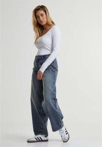 Urban Classics Jeans Damen Ladies Tapered Baggy Jeans blau 29