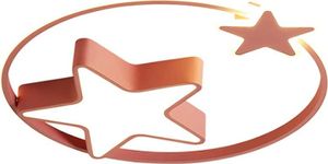 Deckenleuchte Kreativ LED Deckenlampe Rosa Sternform Kronleuchter 55cm Kinderzimmer Licht Mit Fernbedienung