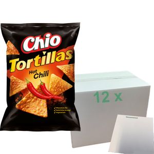 Chio Tortillas Hot Chilli (12x110g Beutel) + usy Block