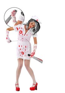 Seiler 24 Zombie Krankenschwester Kostüm für Damen Gr. S/M Halloween Karneval