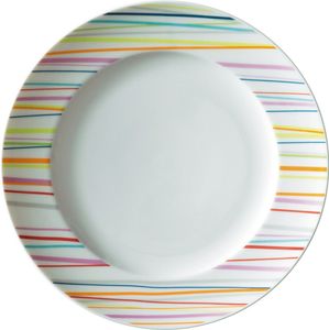 Thomas Sunny Day Raňajkový tanier, tanier na koláč, tanier, porcelán, Sunny Stripes / farebné pruhy, vhodné do umývačky riadu, 22 cm, 10222