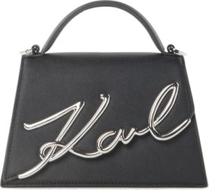 Karl Lagerfeld Signature 2.0 Md Crossbody Černý