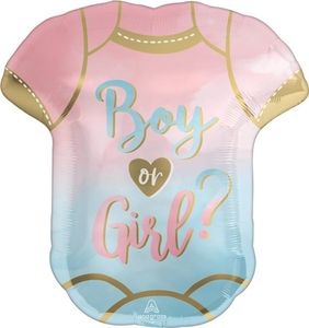 Shape Folienballon "Boy or Girl?" Body | 55x60 cm
