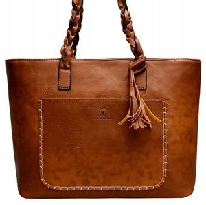Damen Handtasche SHOPPER groß A4 geräumig klassisch