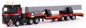 Ciągnik Siodłowy Mercedes Benz Actros Mammoet 6x4 – Model w Skali H0 z Odpinaną Naczepą