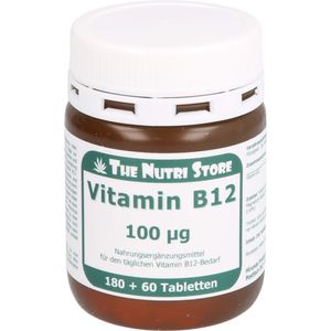 The Nutri Store Vitamin B12 100 µg tablety, 180 ks tablet