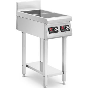 Royal Catering Indukčná doska - 2 x 3500 W - 2 x 20 cm - časovač - s podstavcom -