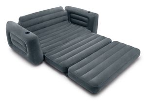 INTEX Lounge Schlafsofa 66552 aufblasbare & ausziehbare Couch  203x224x66cm