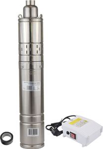 Agora-Tec® 4 Zoll Brunnenpumpe Tiefbrunnenpumpe PREMIUM 370W-1.8-75-screw 20m Kabel sandverträglich sandresistent