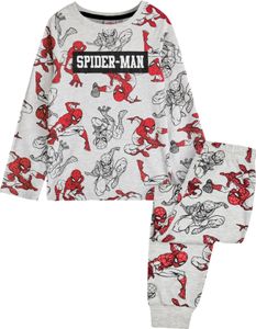 Spider-Man - Schlafanzug mit langer Hose für Jungen NS8205 (116) (Grau/Rot)