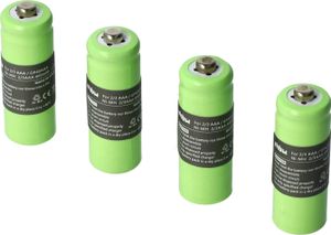 vhbw 4x Akku kompatibel mit Hagenuk Classico schnurlos Festnetz Telefon (400 mAh, 1,2 V, NiMH)