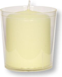 Osterkerzen Becher klar, schwer entflammbar fÃ1/4r Ø 50 mm Kerzen