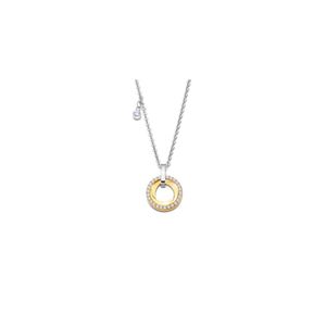Lotus Style Damen Halskette Edelstahl Strass Ring golden LS2176-1/2