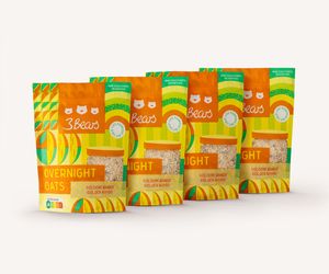 3Bears Overnight Oats – Goldene Mango – 4x400g