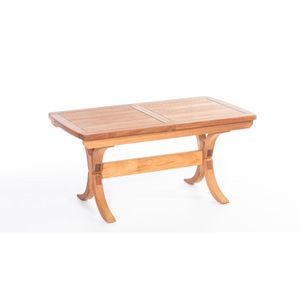Gartentisch Balkontisch Wetterfest Iroko-Massivholztisch Ausziehbarer Tisch für Balkon Garten Terrasse Esstisch Lotus