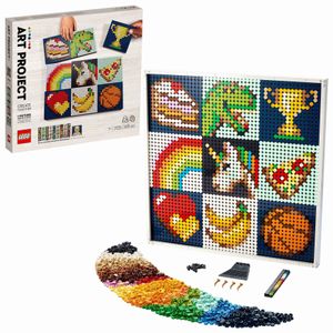 LEGO 21226 Art Gemeinsames Kunstprojekt, Canvas-Wanddeko, Bastelset für Erwachsene und Kinder, kreatives Spielzeug und Geschenk