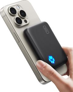 INIU Magsafe Powerbank, 10000mAh 20W Magnetische Externe Batterie, USB C in&Out Wireless Hundepfote LED