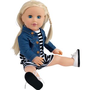 Kidland Puppe Julia 44 cm mit beweglichem Kopf, Armen und Beinen