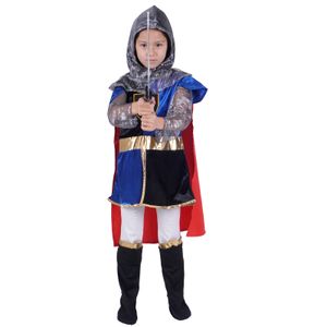 Kinder Ritter Komplett Kostüm | Mittelalter Verkleidung für Jungen & Mädchen | Inkl. Schwert | Größe: 140