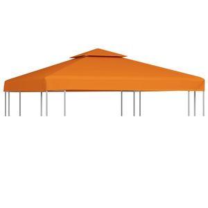 vidaXL Pavilion Náhradní střecha 310 g/m² oranžová 3x3 m