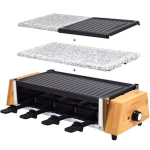Syntrox Germany Murtel 8dílná sada na raclette 3v1 - stolní gril s kamennou deskou, 1200 W, nepřilnavý povrch pro příjemné večery Syntrox Germany Murtel 8dílná sada na raclette 3v1 - stolní gril s kamennou deskou, 1200 W, nepřilnavý povrch pro příjemné večery