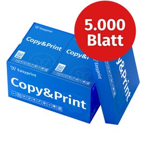 NEU! Easyprint Druckerpapier Kopierpapier 5000 Blatt 10 x 500 A4 Premium Hochweiß CIE 160  PEFC Umweltzertifikat