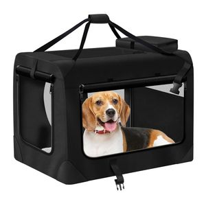 Faltbare Tier Transportbox Hundebox Transport Box für Hunde und Katzen in L