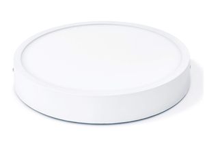KOLORENO Rundes LED-Panel 24W - Neutralweiß (4500K), Weiß, Φ225x35mm