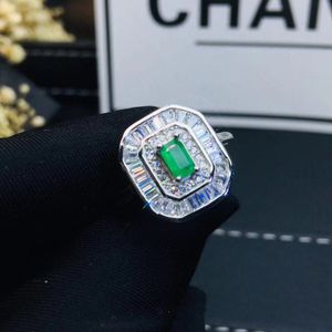Schmuck Natürlicher Smaragd Ring Jubiläumsring Strahlend geschliffener grüner Edelsteinring Damenschmuck