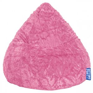 Sitting Point Bean Bag Fluffy XL 70 x 110 cm,  Pink 70x10cm