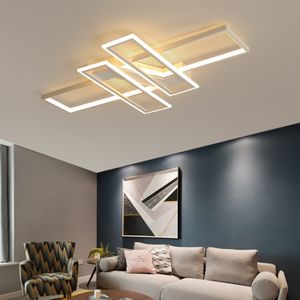 58W LED Design Deckenleuchte Küche Wohnzimmer Dimmbar Deckenlampe Kronleuchter Weiß