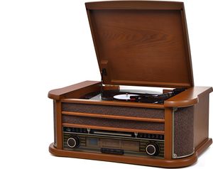 Reflexion HIF2004BT Retro Stereoanlage Funkempfang Bluetooth Plattenspieler CD USB Inkl