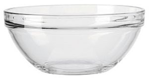 12x Glasschale 10 cm Ø  Glasschüssel Beilagenschale Salatschüssel Stapelbar Klar