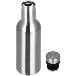 Alpina Thermosflasche 500ml Silber Thermo Trinkflasche Isolierflasche Thermoflasche Isolier Flasche