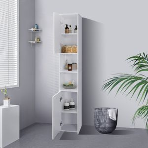 ML-Design vysoká kúpeľňová skrinka, 30x190x30 cm, biela, z MDF