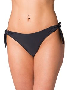Aquarti Damen Tanga Bikinihose Seitlich Gebunden Brasilian, Farbe: Schwarz, Größe: 36