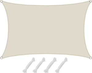 UV Sonnensegel Wasserdicht 1 x 2m - Rechteckig - Sonnenschutz Garten Terrasse UV Sonnensegel Wasserdicht 1 x 2m - Rechteckig - Sonnenschutz Garten Terrasse