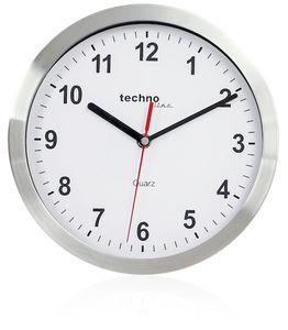 Wanduhr Technoline Wt 7650 Silber 25Cm Küchen-Uhr Bahnhofs-Uhr Rund Metallrahmen