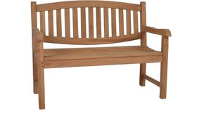 MiaMöbel Gartenbank 180 cm Gartenmöbel Outdoor Modern Massivholz Teak Honig